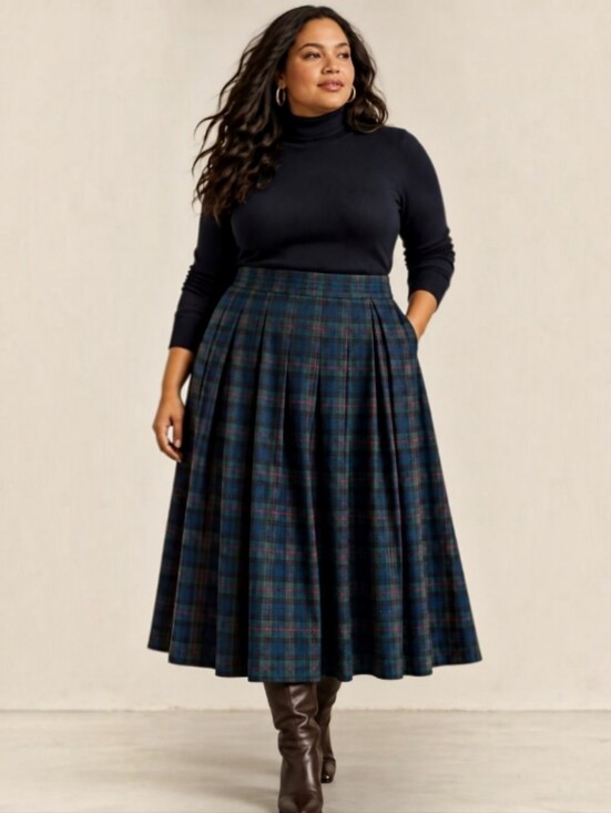 Pendleton Dresses & Skirts - Pendleton Black Watch Tartan Plaid Wool Pleated Skirt 18W USA
